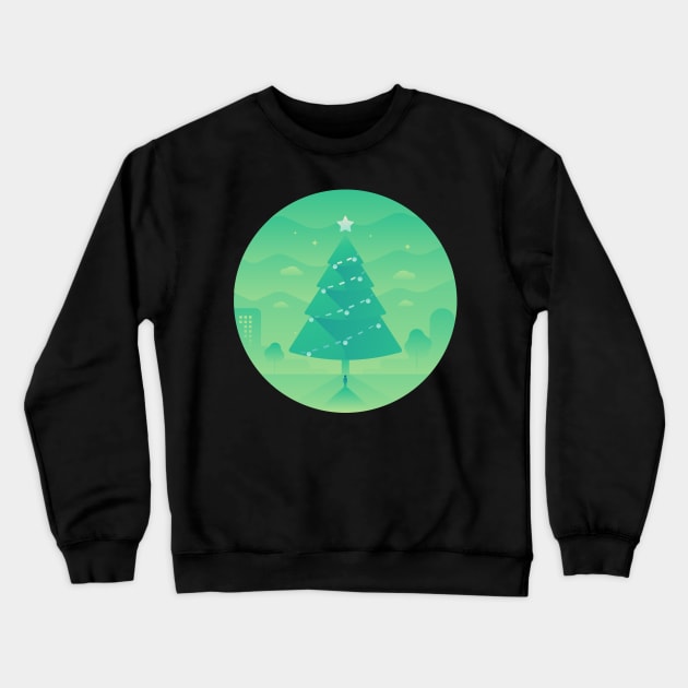 Christmas tree Crewneck Sweatshirt by HuntersDesignsShop